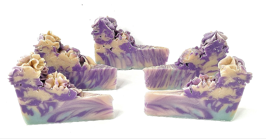Purple Sunset Cake Slice