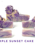 Purple Sunset Cake Slice